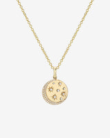 14K Gold Diamond Celestial Necklace