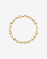 14K Gold 3mm and 5mm Bead Bracelet