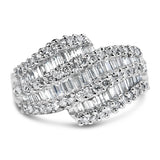 1 3/4 Ct. T.W. Diamond Cocktail Ring Band in 14K White Gold