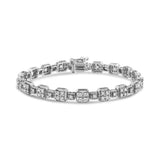 2 Ct. T.W. Diamond Square Link Bracelet in 10K Gold