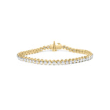 4 Ct. T.W. Lab-Grown Diamond Tennis Bracelet in 10K Yellow Gold
