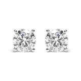 5 Ct. T.W. IGI Certified Lab-Grown Diamond Classic 4-Prong Stud Earrings with Screw Backs in 14K White Gold