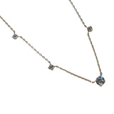 Circle Gem Cubic Zirconia Necklace