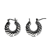 Aretes de aro Croissant