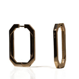 Men's Tall Geo Hoop Earrings