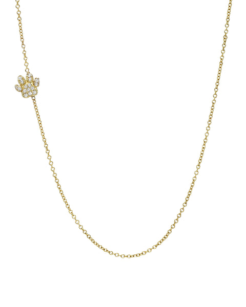 Diamond Asymmetrical Paw Necklace, photo 1