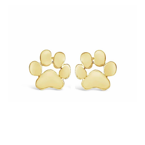 GoldenPaw Paw Print Stud Earrings, photo 1
