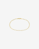 14K Gold Open Link Chain Bracelet