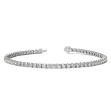 Pulsera tenis con diamantes cultivados en laboratorio de 3.50 CTW en oro de 14K