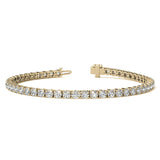 2 CTW Lab-Created Moissanite Bracelet in Gold-Plated Silver