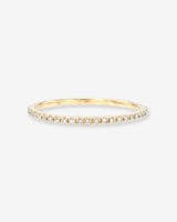 14K Gold Pave Diamond Eternity Band