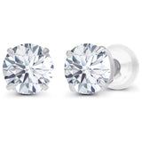 1.00 CTW Lab-Created Moissanite Stud Earrings in 14K Gold