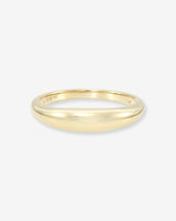 Anillo de argolla abombada en oro de 14K