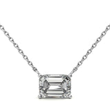 2.00 CTW Emerald-Cut Lab-Grown Diamond Pendant in 14K Gold