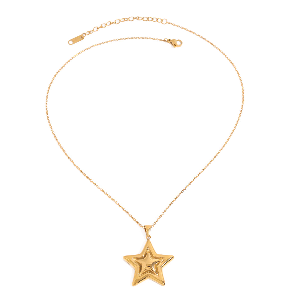 Puffed Star Pendant Necklace | FURPPL