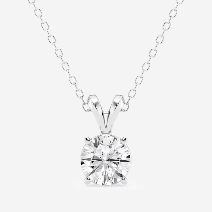 0.75 CTW Lab-Grown Diamond Pendant in 14K Gold-Plated Silver, photo 1