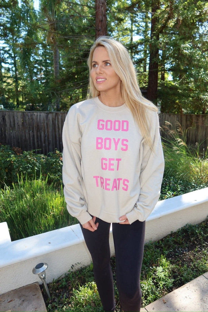 Good Boys Get Treats Crewneck Sweatshirt
