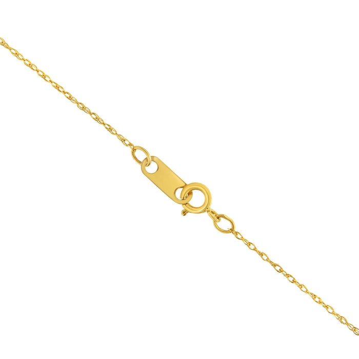 0.5mm Slender and Dainty Fine Rope Chain Necklace in 10K Gold, photo 12