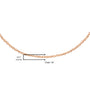 0.5mm Slender and Dainty Fine Rope Chain Necklace in 10K Gold, photo 20
