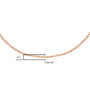 0.5mm Slender and Dainty Fine Rope Chain Necklace in 10K Gold, photo 16