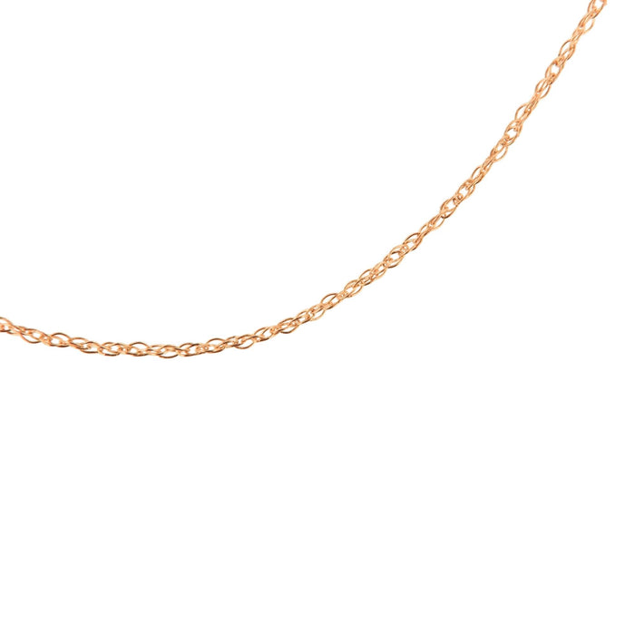 0.5mm Slender and Dainty Fine Rope Chain Necklace in 10K Gold, photo 13