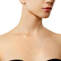 0.5mm Slender and Dainty Fine Rope Chain Necklace in 10K Gold, photo 7