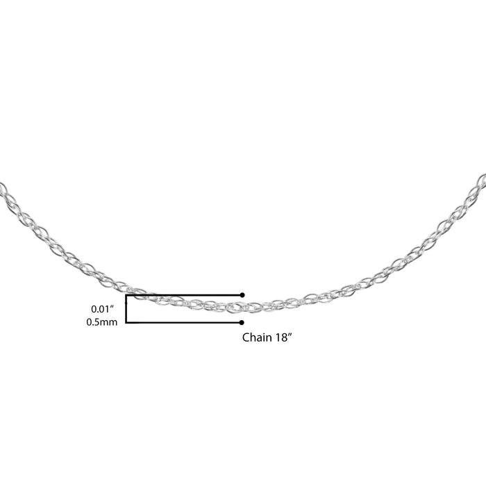 0.5mm Slender and Dainty Fine Rope Chain Necklace in 10K Gold, photo 21