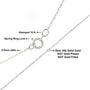0.5mm Slender and Dainty Fine Rope Chain Necklace in 10K Gold, photo 5