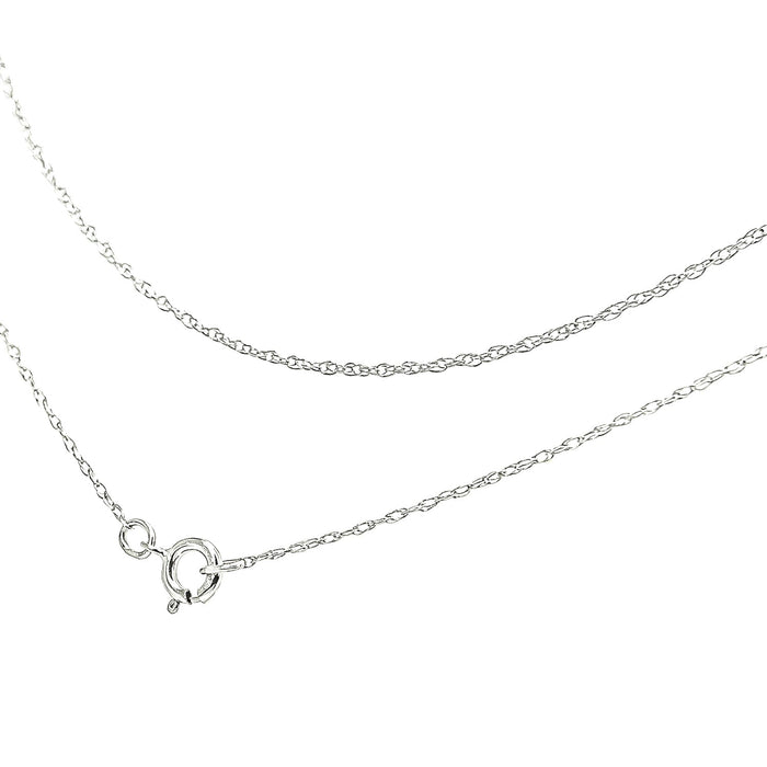 0.5mm Slender and Dainty Fine Rope Chain Necklace in 10K Gold, photo 11