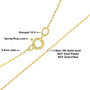 0.5mm Slender and Dainty Fine Rope Chain Necklace in 10K Gold, photo 6