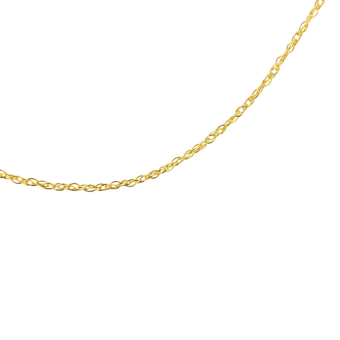 0.5mm Slender and Dainty Fine Rope Chain Necklace in 10K Gold, photo 15