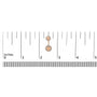 1 Ct. T.W. Diamond Double Cone Jacket Stud Earrings in 14K Rose Gold, photo 5