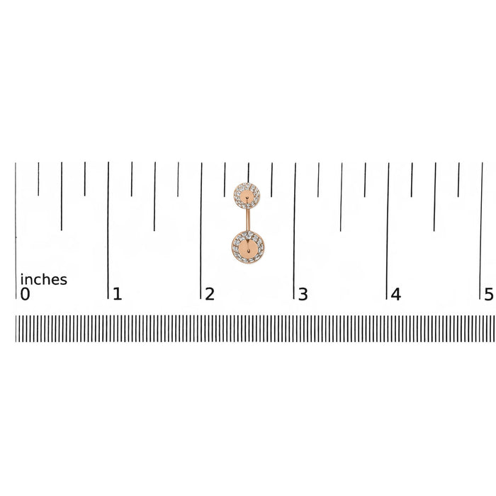1 Ct. T.W. Diamond Double Cone Jacket Stud Earrings in 14K Rose Gold, photo 5