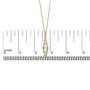 1 Ct. T.W. Diamond Studded Geometric Double Pyramid Pendant Necklace in 14K Yellow Gold, photo 4