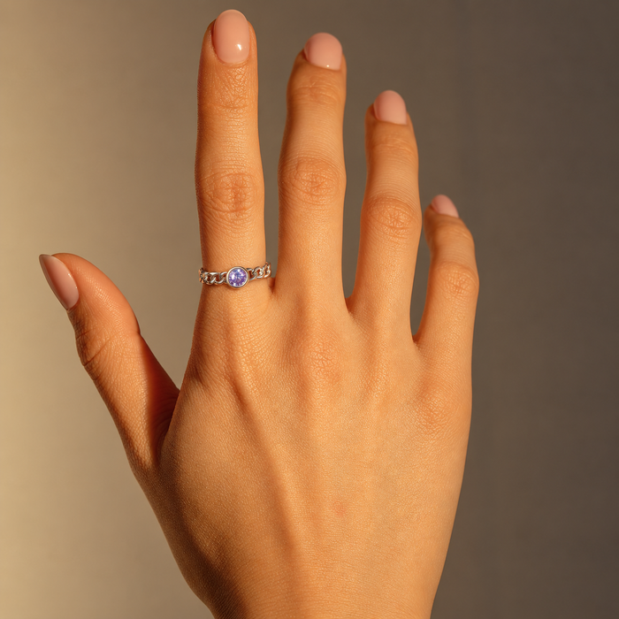 Circle Solitaire Ring, photo 2