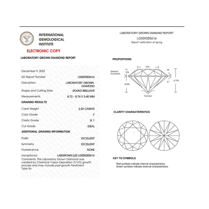 5 Ct. T.W. IGI Certified Lab-Grown Diamond Classic 4-Prong Stud Earrings with Screw Backs in 14K White Gold, photo 5