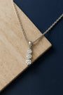 1/7 Ct. T.W. Lab-Grown Diamond Three Stone Diamond Pendant Necklace in Sterling Silver, photo 5