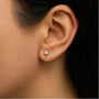 Round Lab-Grown Diamond Solitaire Stud Earrings with Push Backs in 14K Gold, photo 27