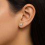 Round Lab-Grown Diamond Solitaire Stud Earrings with Push Backs in 14K Gold, photo 26