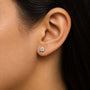 Round Lab-Grown Diamond Solitaire Stud Earrings with Push Backs in 14K Gold, photo 25
