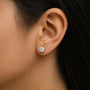 Round Lab-Grown Diamond Solitaire Stud Earrings with Push Backs in 14K Gold, photo 23