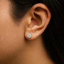Round Lab-Grown Diamond Solitaire Stud Earrings with Push Backs in 14K Gold, photo 13