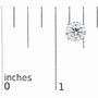 Round Lab-Grown Diamond Solitaire Stud Earrings with Push Backs in 14K Gold, photo 42