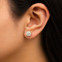 Round Lab-Grown Diamond Solitaire Stud Earrings with Push Backs in 14K Gold, photo 9