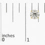 Round Lab-Grown Diamond Solitaire Stud Earrings with Push Backs in 14K Gold, photo 41