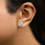 Round Lab-Grown Diamond Solitaire Stud Earrings with Push Backs in 14K Gold, photo 8