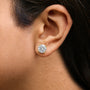 Round Lab-Grown Diamond Solitaire Stud Earrings with Push Backs in 14K Gold, photo 7
