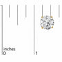 Round Lab-Grown Diamond Solitaire Stud Earrings with Push Backs in 14K Gold, photo 39