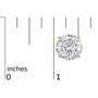 Round Lab-Grown Diamond Solitaire Stud Earrings with Push Backs in 14K Gold, photo 37