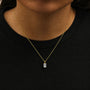 Lab-Grown Emerald-Cut Solitaire Diamond Pendant Necklace in 14K Gold, photo 9